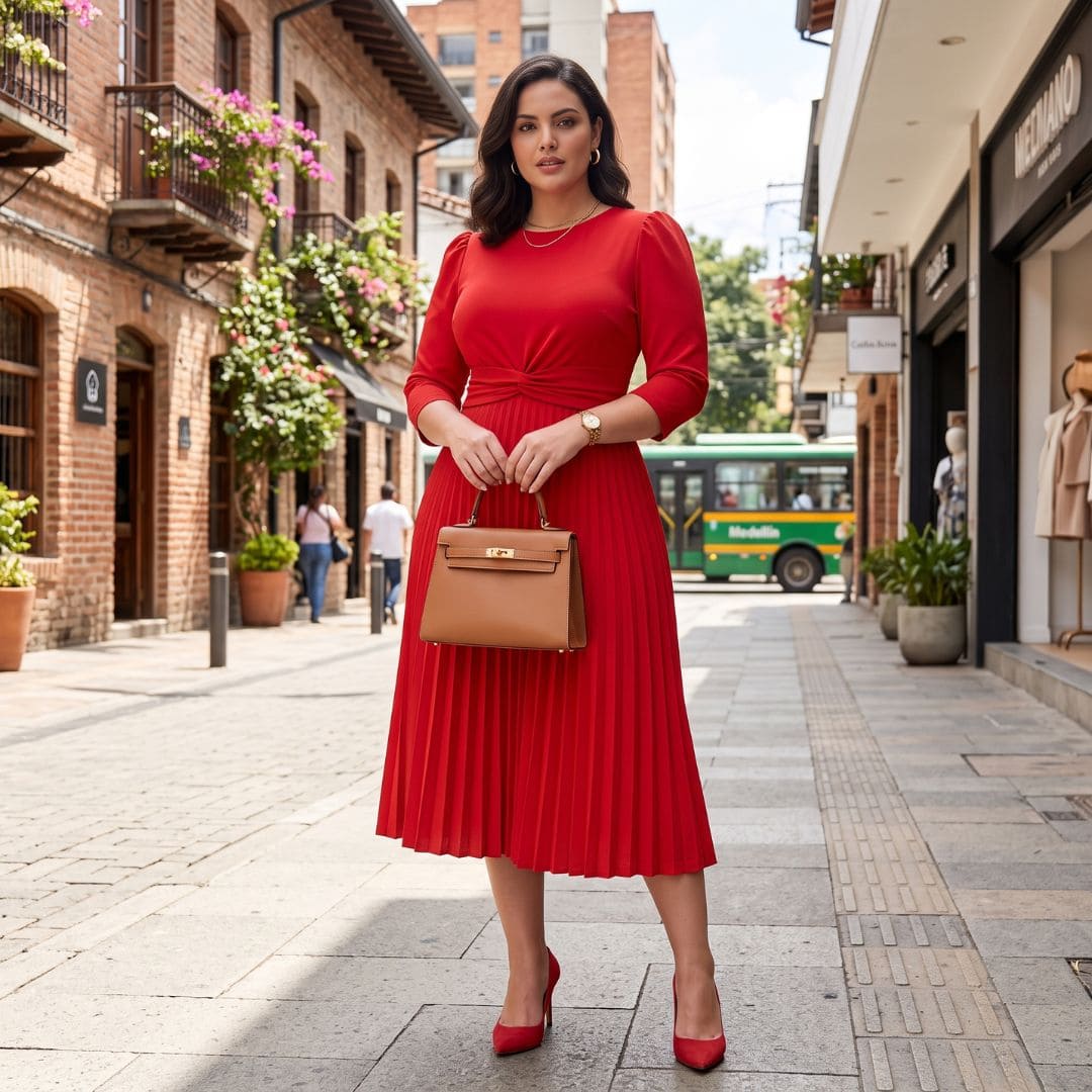 VESTIDO PLISADO SERENA