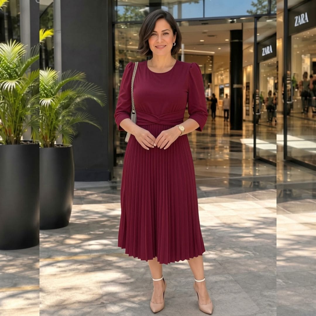 VESTIDO PLISADO SERENA