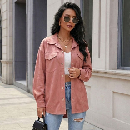 Chaqueta Oversize Siena | Efecto Gamuza
