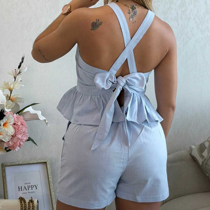 CONJUNTO EN TELA LINO RIGIDO