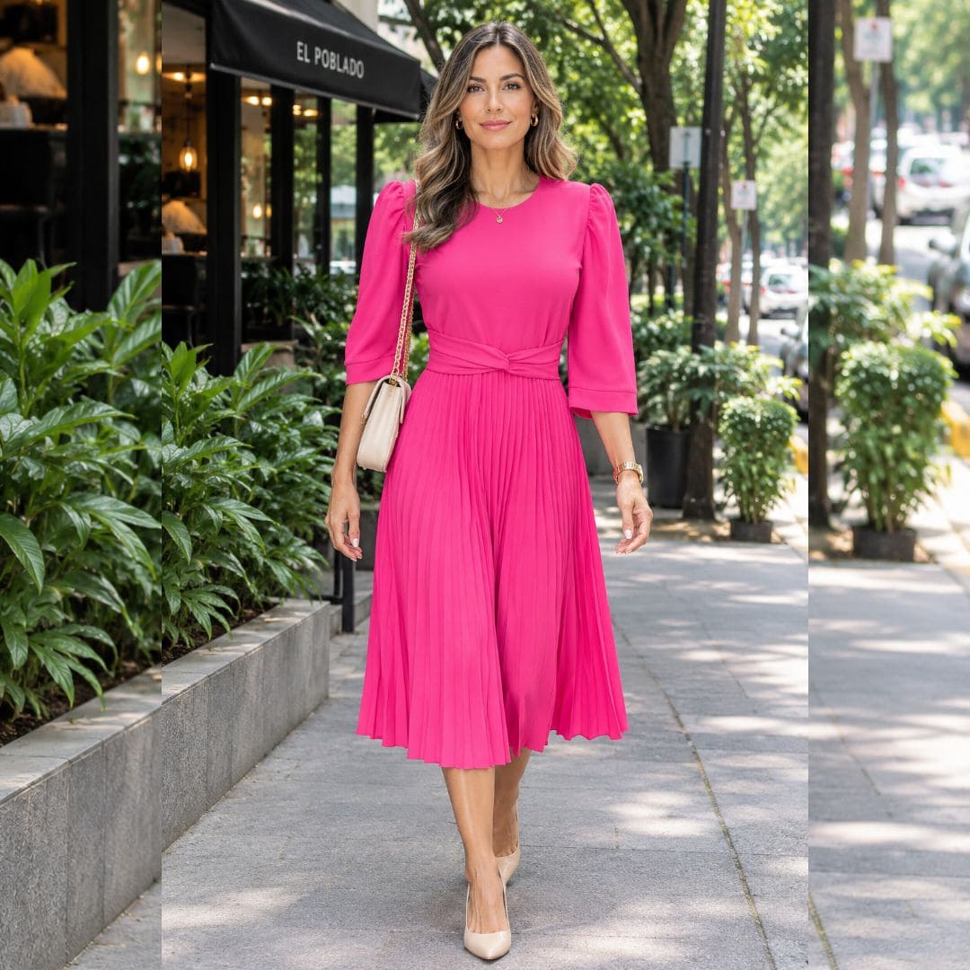 VESTIDO PLISADO SERENA